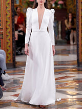 LOOK 7 Abito da sposa VERINA realizzato in crepe