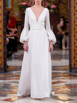 LOOK 2 Abito da sposa URFILA realizzato in crepe