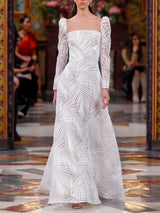 LOOK 16 Abito da sposa VABILON realizzato in organza devoré