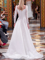 LOOK 23 VANKROF wedding dress made of devoré organza