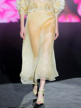 LIBI Skirt | In Chantilly and silk gauze