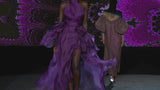 REGARDEZ 32 HASTRAL | Robe en organza de couleur violet