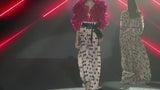 LOOK 6 IDALIA - INDIGO | Blouse with ruffles and high waist pants