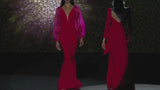 LOOK 4 HESTRELIA | Party dress in crepe and geranium organza