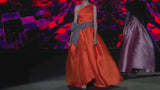 LOOK 33 UNUSUAL | Party dress in orange mikado