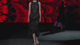 LOOK 16 HILDA | Dress in embroidered mesh and black ruffled organza