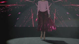 LOOK 9 ISLAY Y ITAKAE | Nude crepe bodysuit. Skirt in acetate sheets