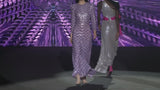 LOOK 22 ILBORO | Lilac embroidered midi party dress