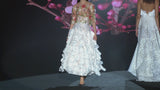 LONGINA Skirt | Midi party skirt made of devoré organza