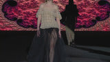 REGARDEZ 29 HANUCA ET HITS | Blouse en mousseline brodée. Jupe en tulle noir