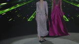 LOOK 37 IVANKOVA | Party dress in matte silver sequins
