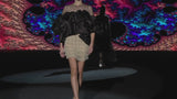 LOOK 30 HALEY Y HELEN | Body in tulle and velvet. Ruffle skirt