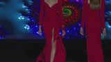 LOOK 3 HAVILAND | Party dress in geranium crepe