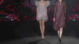 LOOK 14 IVELANIA | Short pearl gray party dress