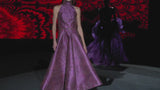 LOOK 15 HARLINTON | Embroidered tatoo tulle dress with pink background