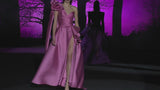 REGARDE 35 HATINA | Robe en mikado rose lotus