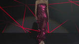 LOOK 8 ITAMAYA | Long party dress made with acetate sheets
