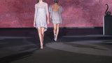 Look 27 XIMENA | Short party dress in silver rhinestones