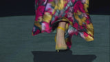 Look 29 DIVINITY | Floral printed satin dress