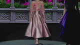 LOOK 25 GREISY AND GIGI | Jewel blouse in embroidered tulle and mikado skirt
