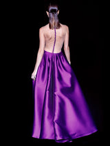 CALEDONIA | Vestido con T-shirt en tul bordado en cristal y flores de Hannibal Laguna