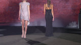 Look 24 XARLIN| Short party dress in silver rhinestones