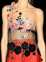 a bride and groom are posing for a picture