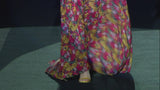Look 31 DALLAS | Floral printed plumeti dress