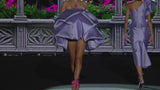 LOOK 28 GIANA | Lavender and flower mikado party dress