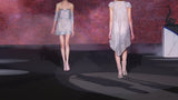 Look 25 XEILA | Short party dress in silver rhinestones