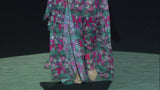 Look 22 DANNA | Long party dress in plumeti fabric