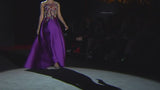Look 30 CALEDONIA | Dress with T-shirt in tulle embroidered with crystal and flowers