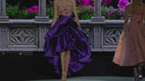 LOOK 24 GARDELIA | Violet mikado and embroidered tulle party dress