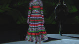 LOOK 22 FANTINI | Psychedelic print neoprene party dress