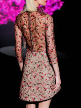LOOK 21 Vestido LISET | Vestido de fiesta en tul bordado floral con escote corazón y falda vaporosa