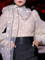 LOOK 25 Body NACAR y falda NILS | Conjunto de fiesta con body de mangas XXL y falda sirena de mikado negro