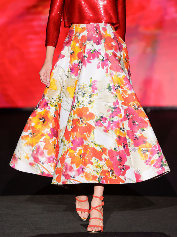 KASIA Skirt | Midi skirt with gores