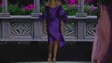 LOOK 22 GONDOLE | Vestido de fiesta en mikado violeta