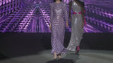 LOOK 22 ILBORO | Vestido de fiesta midi bordado color lila