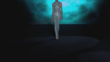 LOOK 43 IROKAWA | Long silver lamé party dress