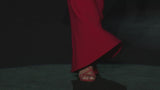 LOOK 16 BELAIR | Vestido largo en crepe rojo con falda sirena