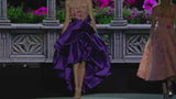 LOOK 24 GARDELIA | Vestido de fiesta mikado violeta y tul bordado
