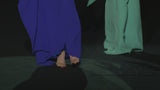 LOOK 12 BORONATI | Vestido largo de fiesta en crepe azul